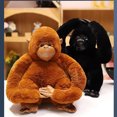 thumbnail image 3 of Surakey 17.7" Naughty Orangutan Plush Toy Stuffed Animals Soft Toys Home Decoration Ornaments Gifts Black, 3 of 9