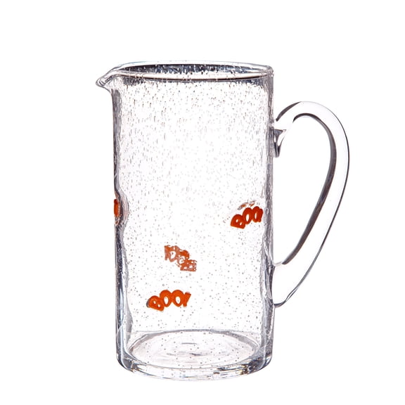 Way to Celebrate Halloween Boo Charm Bubble Glass Pitcher