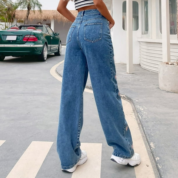 Comfortable high 2025 waisted jeans