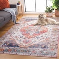 thumbnail image 4 of Safavieh Arizona Goddard Medallion Machine Washable Area Rug, Rust/Beige, 9' x 12', 4 of 13