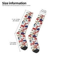 thumbnail image 5 of Balery Colorful Mushrooms (2) Printed Novelty Socks Men's Women's Crew Socks Sports Socks Knee High Socks Cotton Socks Quirky and Cool Socks, 5 of 9
