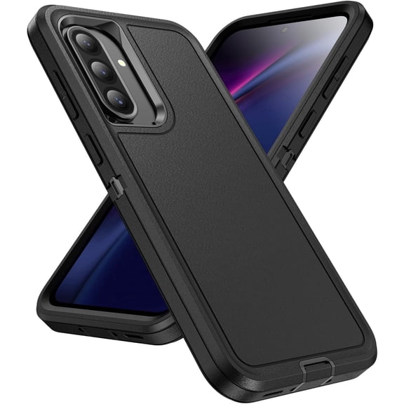 Military Grade Phone Case compatible with Samsung Galaxy A36 5G, 3 in 1 Silicone Heavy Duty Rugged Shockproof Protective Cover