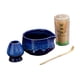 thumbnail image 3 of 4 piezas Japonesa Matcha Set Tea Herramientas Conjunto de tazón con tope de Herramientas para la del té para la oficina en casa azul oscuro, 3 of 9