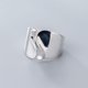 thumbnail image 2 of Sonducket Elegante anillo de plata de ley para mujer, único ondulado para una declaración de moda, seguro y confiable Ropa, zapatos y accesorios Miscelánea, 2 of 6