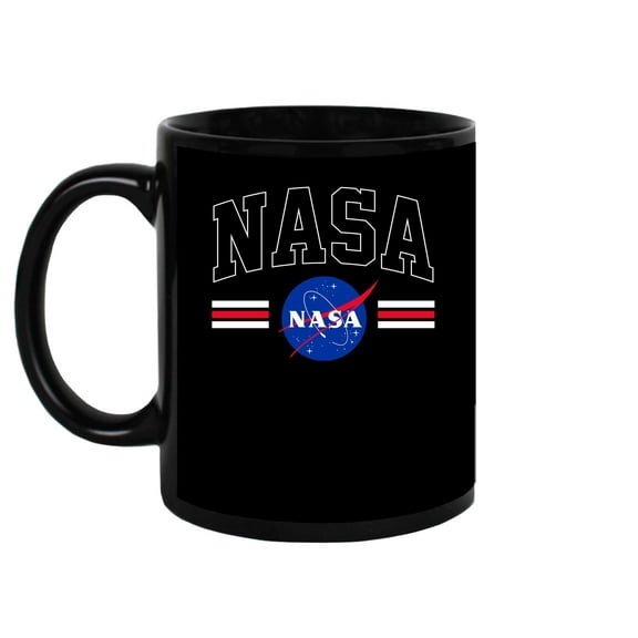 NASA Nasa Text And Badge Mug Unisex's -NASA Designs