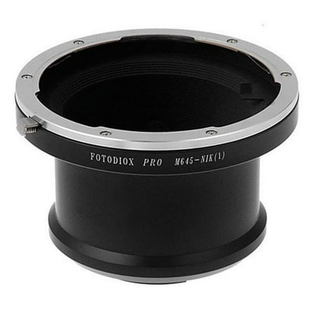 UPC: 0847372010721 | Fotodiox M645-N1-Pro Pro Lens Mount Adapter – Mamiya 645 Mount SLR Lens To Nikon 1-Series Mirrorless Camera Body