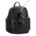 thumbnail image 6 of SoHo Backpack Diaper Bag, Jackson Vegan Leather, Black, 3 Piece Set, 6 of 9