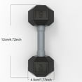 thumbnail image 6 of 1 Pair Mini Dumbbells Workout Dumbbells Safe Silicone Hand Weights Dumbbell Toy Fitness Physical Development, 6 of 8