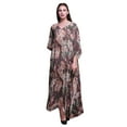 thumbnail image 1 of Bimba Kaftan Floral pour Femmes, Tenue d'Intérieur de Vacances, Robe Maxi, Couvre-Maillot de Plage - 4X-5X, 1 of 5