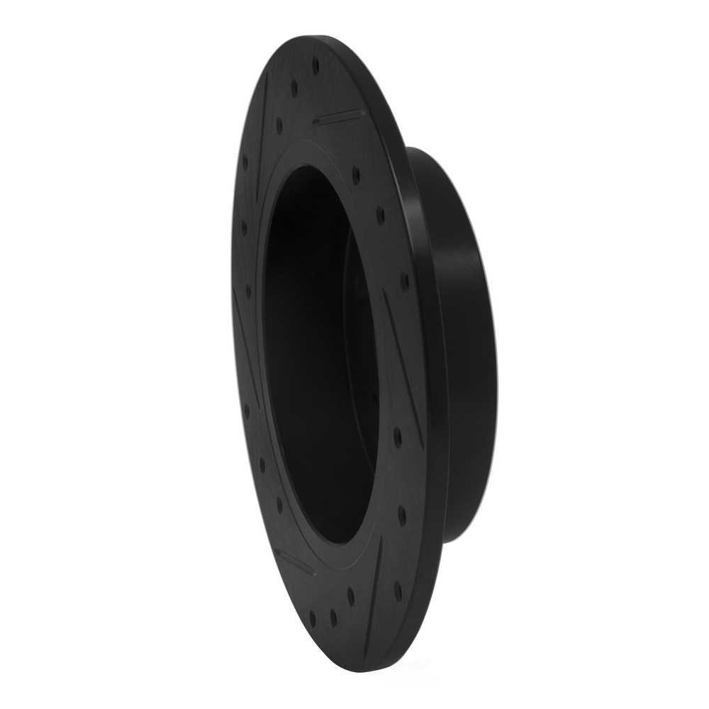 Dynamic Friction Company 633-67046R DFC Brake Rotor - Drilled And Slotted - Black