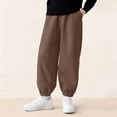 thumbnail image 3 of Plebaso Boys Girls Baggy Jogger Sweatpants Elastic Waist Casual Trousers Corduroy Pants with Pockets for Kids, 3 of 6