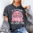 thumbnail image 3 of in October We Wear Pink Witch Breast Cancer Awareness Pink Unisex T-Shirt, 3 of 5
