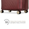 thumbnail image 4 of BADGLEY MISCHKA Diamond 3 Piece Expandable Luggage Set (Burgundy), 4 of 12