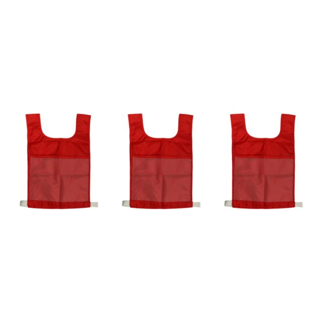Decodeary Gilet de Sport Coloré pour Compétition en Plein Air Cartes Alphanumériques Jouets Excitants Rouge 3ensemble