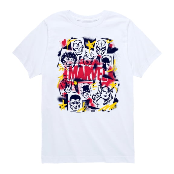Marvel The Avengers - Graffiti - Toddler And Youth Short Sleeve Graphic T-Shirt