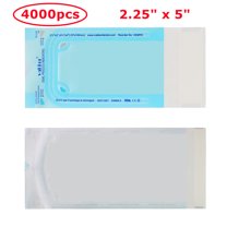 Vakker (2.25" x 5" 4000pcs) Self Sealing Sterilization Pouches Autoclave Sterilizer Bag Pouch, VKSP01 Sterilization Pouches for Dental Clinic Medical Tools Autoclave Sterilizer Bags Pouch