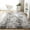 Light Grey, variant on DODOING 5 Sizes and 6 Colors Shaggy Fluffy Faux Fur Area Rug Door Mat, Tie Dye Style, Softest, Luxurious Shag Carpet Rugs for Bedroom, Living Room, Luxury Bed Side Plush Carpets, Rectangle