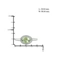 thumbnail image 2 of JewelersClub Green Amethyst Ring Birthstone Jewelry – 1.30 Carat Green Amethyst 0.925 Sterling Silver Ring Jewelry with White Diamond Accent – Gemstone Rings with Hypoallergenic 0.925 Sterling Silver, 2 of 4