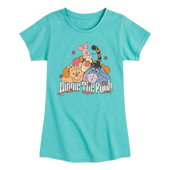 Disney - Winnie Friends - Youth Girls Fitted Short Sleeve T-Shirt