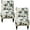 Mixed colors, variant on 2Pcs Armless Accent Chair Cover Removable Armless Chair Stretch Slipcover Protector Machine Washable for Home Office Furniture