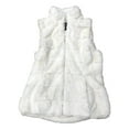 thumbnail image 2 of Liz Claiborne Womens Plush Quilted Ivory Hoodie Vest with Removable Hood X-Large, 2 of 2
