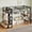 Black + Twin XL, variant on Full Size Metal Loft Bed Frame with Wardrobe, Storage Shelves & Pegboard, Multi-Functional Space-Saving Loft Bed,Black