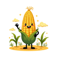 thumbnail image 3 of cartoon Corn Stickers, Waterproof Vegetable Sticker for Water Bottle Laptop Phone Cases Planner Skateboard Luggage Helmet Party Favor Decor, Ideal for Adults Teens Teacher Rewards, 3 of 9