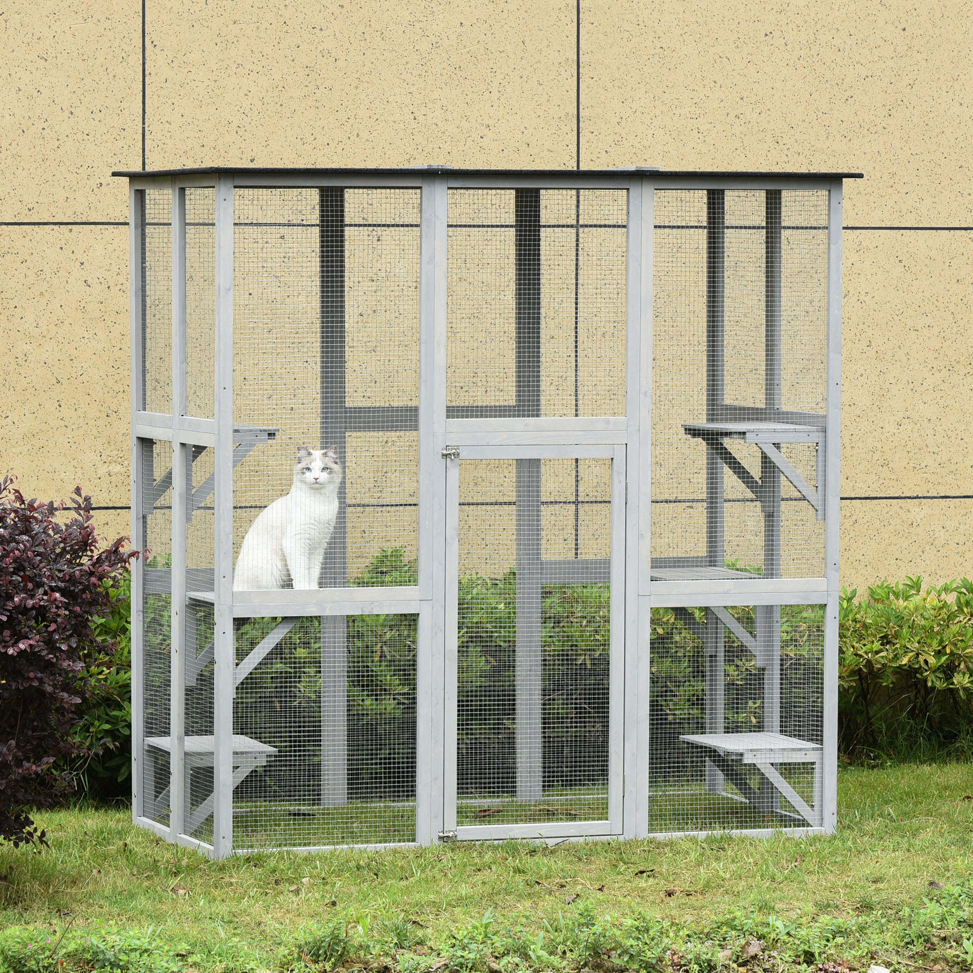 large cat cages shelters