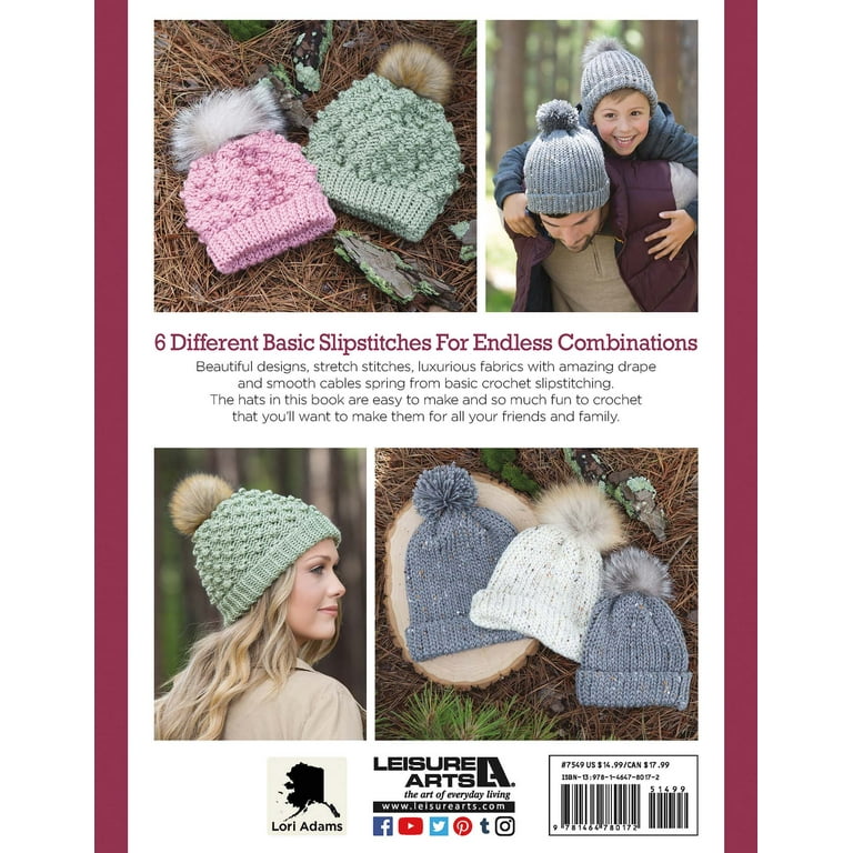 Leisure Arts Alaskan Hats Slip Stitch Crochet Book 