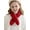 Red, variant on Kids Girls Knit Scarf Toddler Warm Winter Cross Tie Wrap Neck Warmer Cute Scarves 1-14 Years