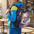 thumbnail image 2 of Uorisanigo Kids Children School Backpack for Ages 5-9, Rainbow Axolotl Galaxy Small Breathable Daypack with Side Pocket, Durable Preschool Backpack for Outdoor, 2 of 7