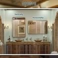 thumbnail image 3 of Tetote  Modern Metal Frame Wall Mounted Bathroom Vanity Mirror 24x36 - Bronze, 3 of 6