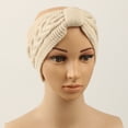 thumbnail image 2 of Caywon Women's Versatile Cotton Headscarves Suitable for All Seasons Knit Pattern Embroidery Full Package Functional and Stylish Choice(Beige,One Size), 2 of 5