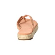 TKEES Hera Suede Platform Flip Flop, 7, Brown