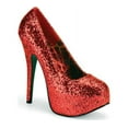 thumbnail image 2 of 5 3/4" Heel, 1 3/4" Hidden PF Wide Width Pump - Red Glitter, 16, 2 of 2