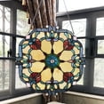 thumbnail image 3 of CHLOE Rosalie Victorian Tiffany-glass Window Panel 18" Wide, 3 of 3