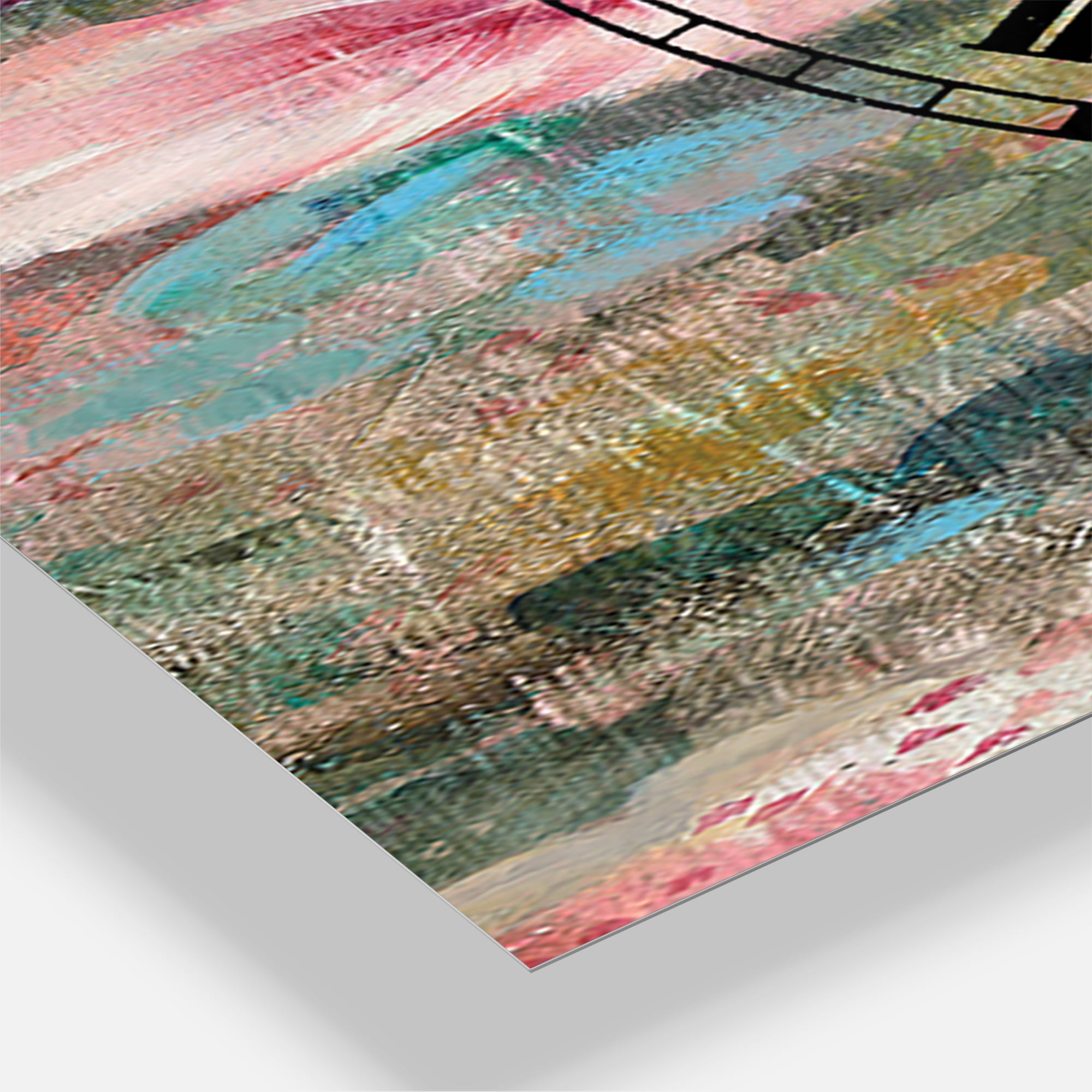 Designart 'Flower Shower III' Lodge wall clock