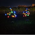 thumbnail image 2 of Juego de 2 luces solares para jardín exterior en forma de estrella - Ramas solares - Ramas de flores para entrada, patio, césped, patio trasero, decoraciones para fiestas navideñas, 2 of 5
