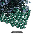 thumbnail image 3 of Uxcell 2880 Pcs Hotfix Rhinestones Flatback Crystal Glass Gems SS10 2.9mm Dark Green, 3 of 5