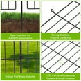 thumbnail image 2 of EastVita Garden Fence,10 Panels No Dig Decorative Fence for Outdoor ,Yard,Patio,29*40 In Animal Barrier Rustproof Metal Wire Panel,Temporary Dog Fence Flat top Flat top，29w×40h in, 2 of 7