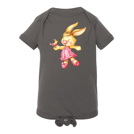 

Bunny With A Bird Bodysuit Infant -Image by Shutterstock Newborn