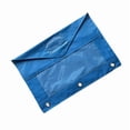 thumbnail image 2 of yulier Binder Pencil Pouch, Pencil Pouch for 3 Ring Binder, 3 Hole Pencil Case, Clear Window Pencil Bag with 3 Reinforced Grommets, Office College Stationery Pen Bag, 2 of 5