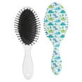 thumbnail image 2 of Floral Dinosaur Hair Brush - Smoothing & Shine Enhancing, Cute Baby Dino Pattern, Lightweight & Travel-Friendly, 2 of 5
