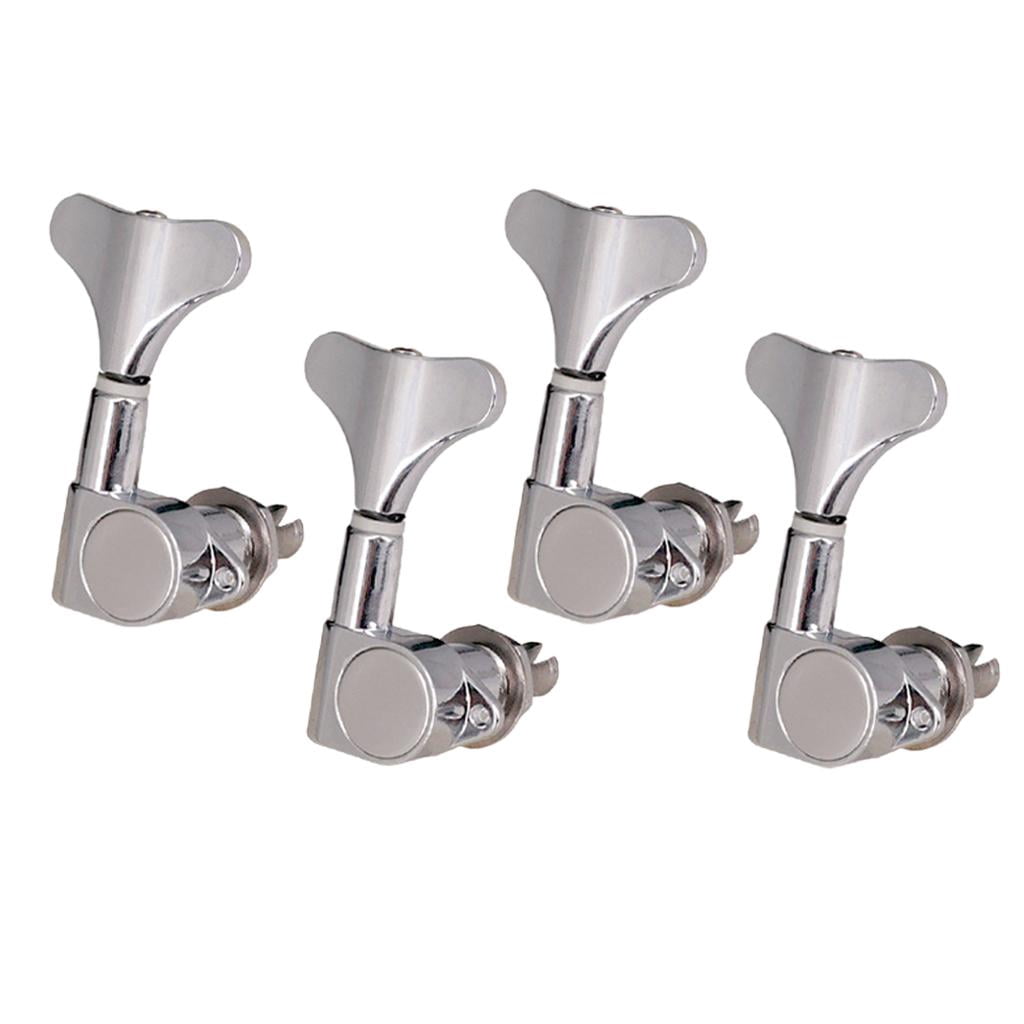 Sealed String Tuning Pegs Keys Machines Heads Electric Guitar Parts Replacement Compatible for 4/5/6 Strings - 4R