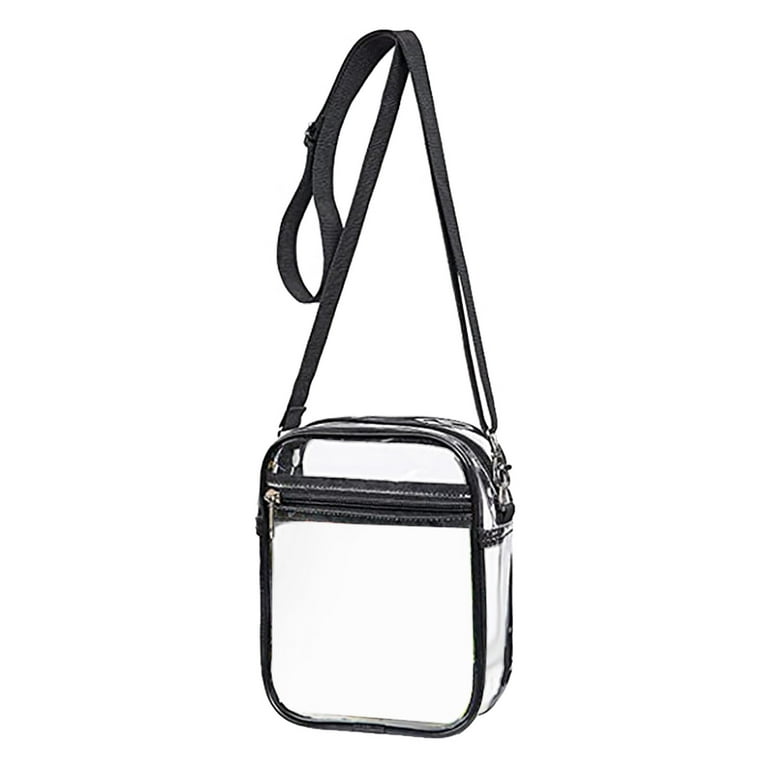 Clear Bag PVC Clear Purse Clear Crossbody Bag with Front Pocket for Co –  RUCYEN