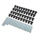 thumbnail image 1 of Kit de bujes de brazo de control de 60 piezas 7501097 Reemplazo negro de bajo desgaste para Polaris Ranger XP 800 2010-2014, 1 of 12