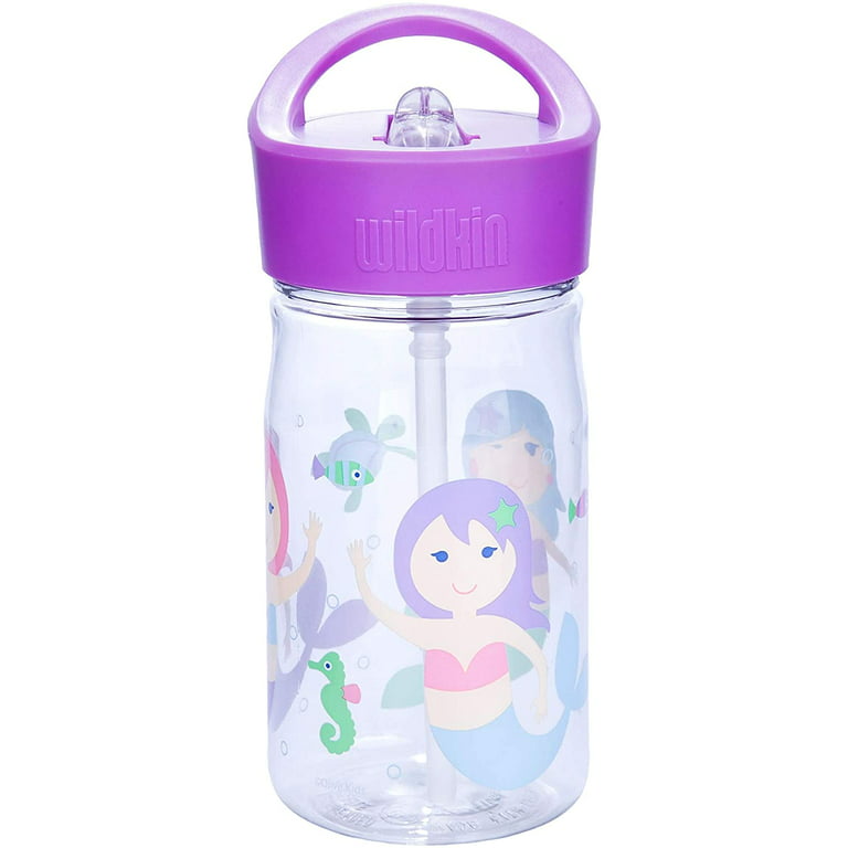 Be A Mermaid - Personalized Kids Water Bottle With Straw Lid – Macorner