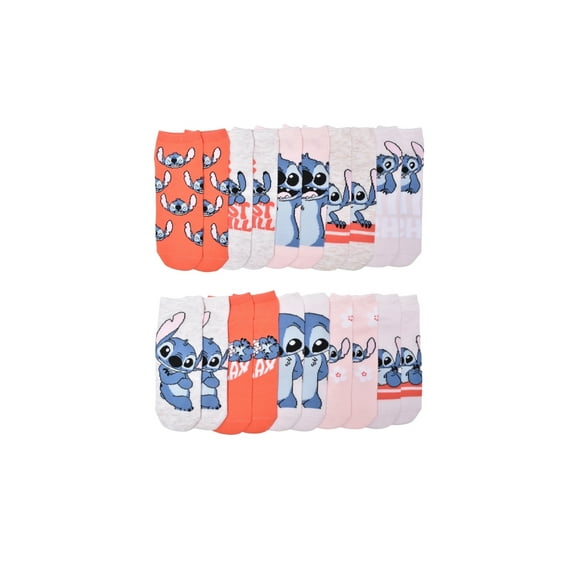 Women's Lilo and Stitch 10 Pack Low Cut Socks