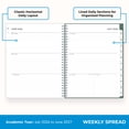 thumbnail image 4 of Blue Sky 2026-2027 Weekly and Monthly Academic Year Planner Calendar, July 2026 - June 2027, 8" x 10.875", Flexible Cover, Wirebound, Laminated Tabs, Seychelle, 4 of 10