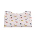 thumbnail image 4 of Lsque Dachshund Dog Puppy Printed Long Tissue Box Cover Holder, Facial Paper Organizer Dispenser,Triangle with Bottom Belt, PVC Leather Decorative Organizer, 4 of 9